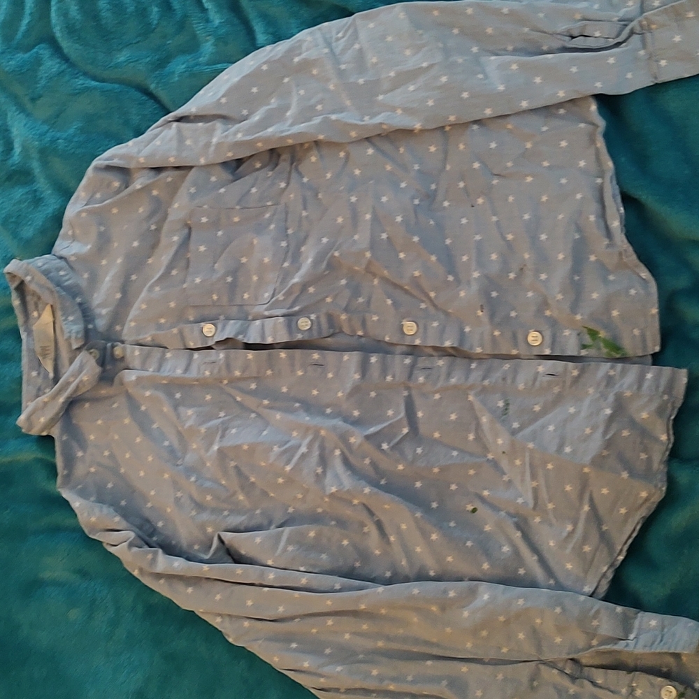 Light blue button up long sleeve